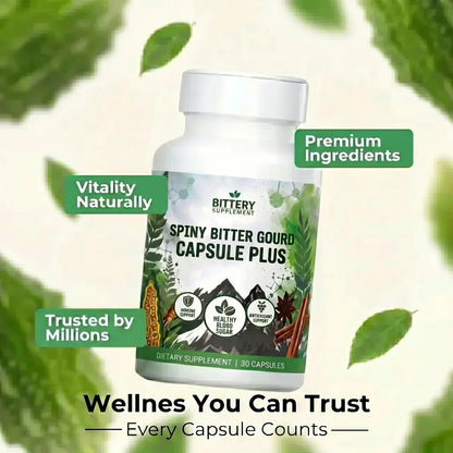 Bitter Melon & Cinnamon Extract – Blood Sugar Support (30 Vegetarian Capsules)
