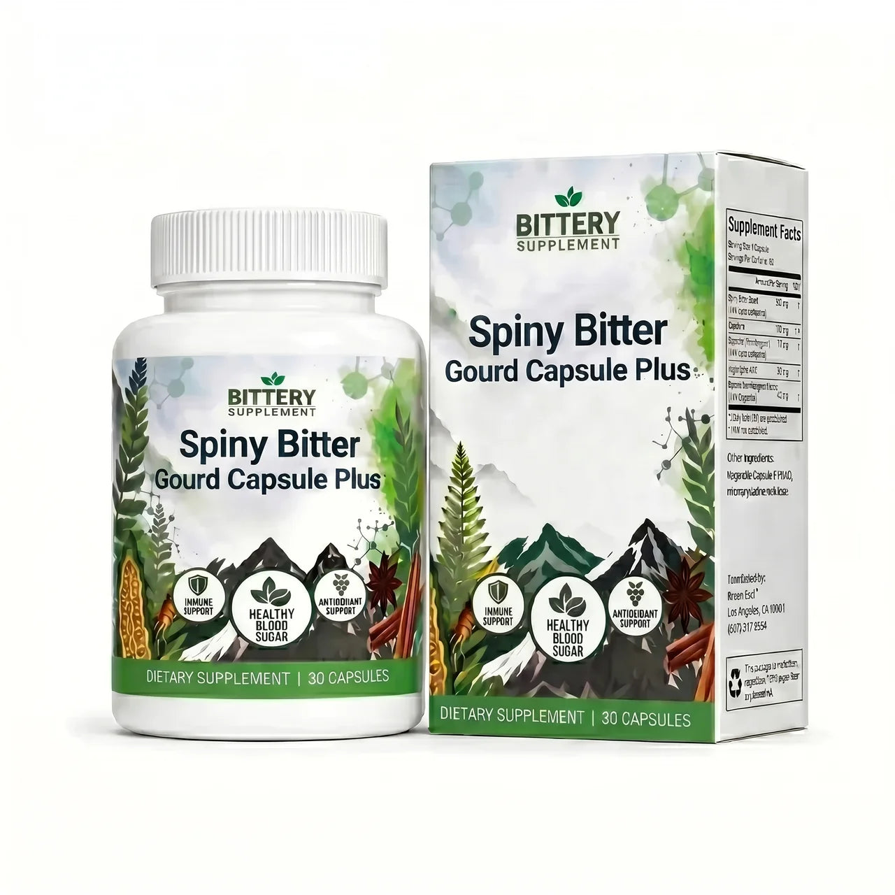 Bitter Melon & Cinnamon Extract – Blood Sugar Support (30 Vegetarian Capsules)